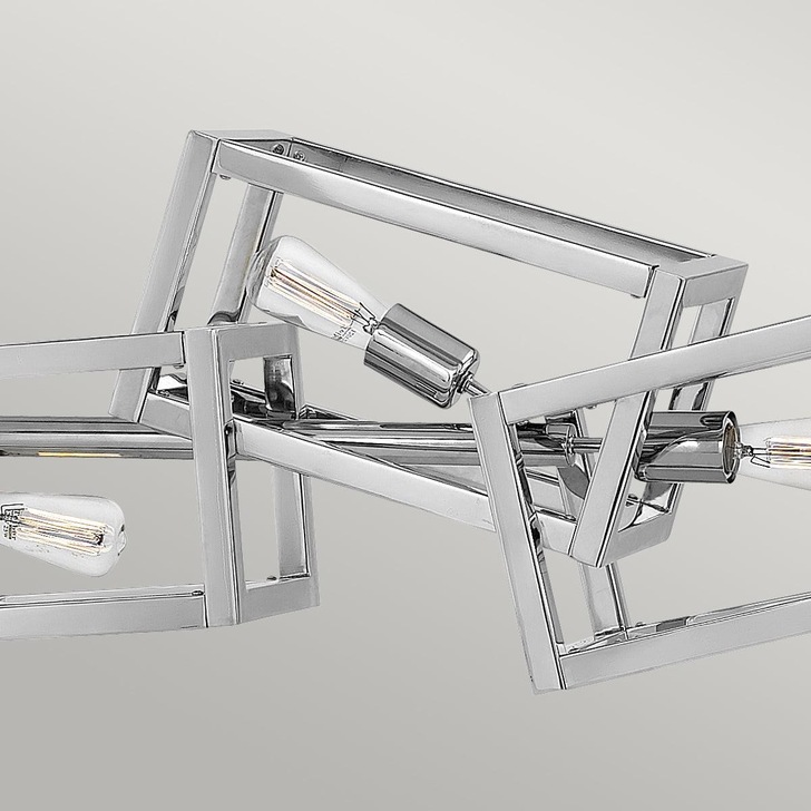 Quintiesse Ensemble 5 Light Linear Pendant In Polished Nickel - QN-ENSEMBLE6P-PN