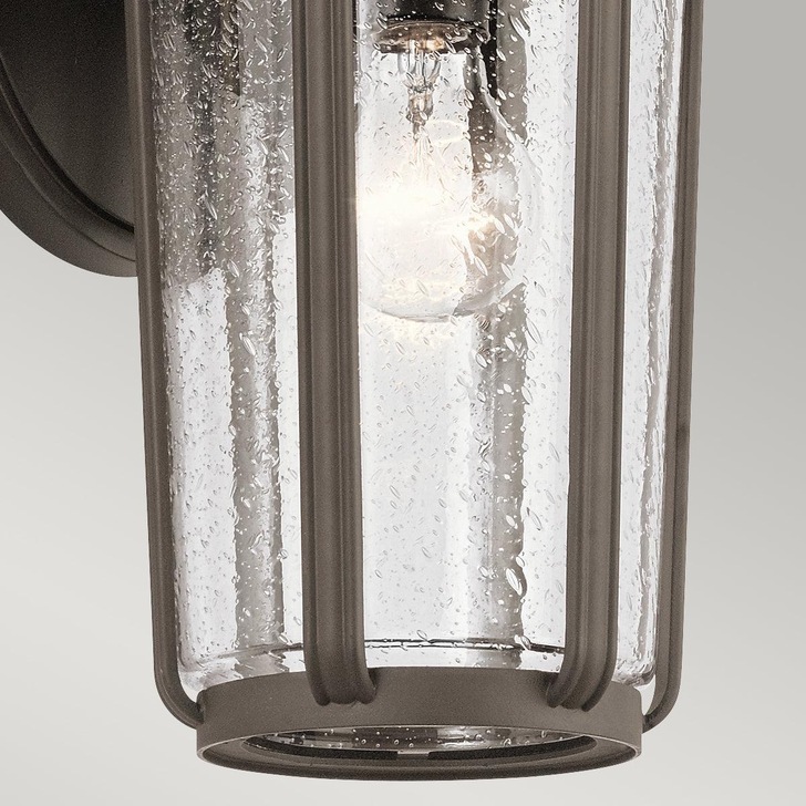 Quintiesse Fairfield 1 Light Large Outdoor Wall Lantern In Bronze Complete With Clear Seeded Glass - IP44 - QN-FAIRFIELD-L-OZ