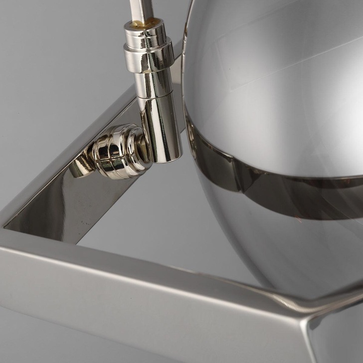 Quintiesse Harper 1 Light Pendant In Polished Nickel Complete WIth Smoke Glass - QN-HARPER-1P