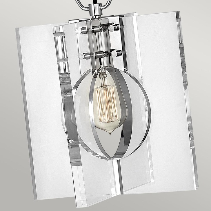 Quintiesse Ludlow 1 Light Pendant - Polished Nickel - QN-LUDLOW-1P-PN