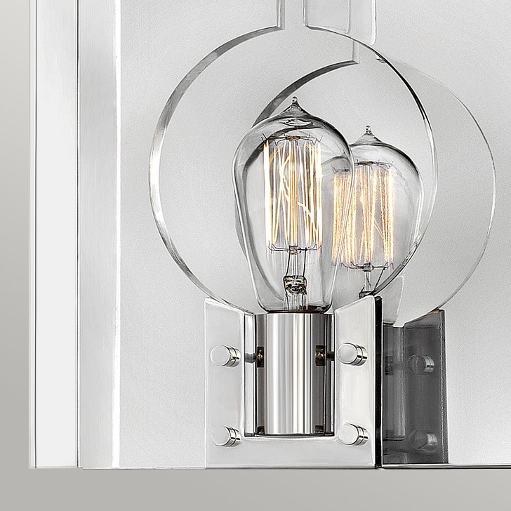 Quintiesse Ludlow 1 Light Wall Light - Polished Nickel - QN-LUDLOW1PN