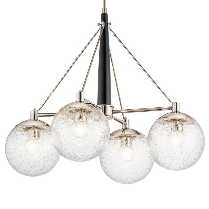 Quintiesse Marilyn 4 Light Chandelier In Polished Nickel - QN-MARILYN4