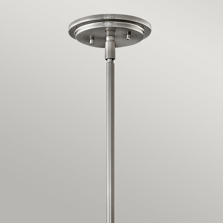 Quintiesse Somerset 1 Light Medium Pendant In Brushed Nickel With Opal Glass - QN-SOMERSET-P-O-BN