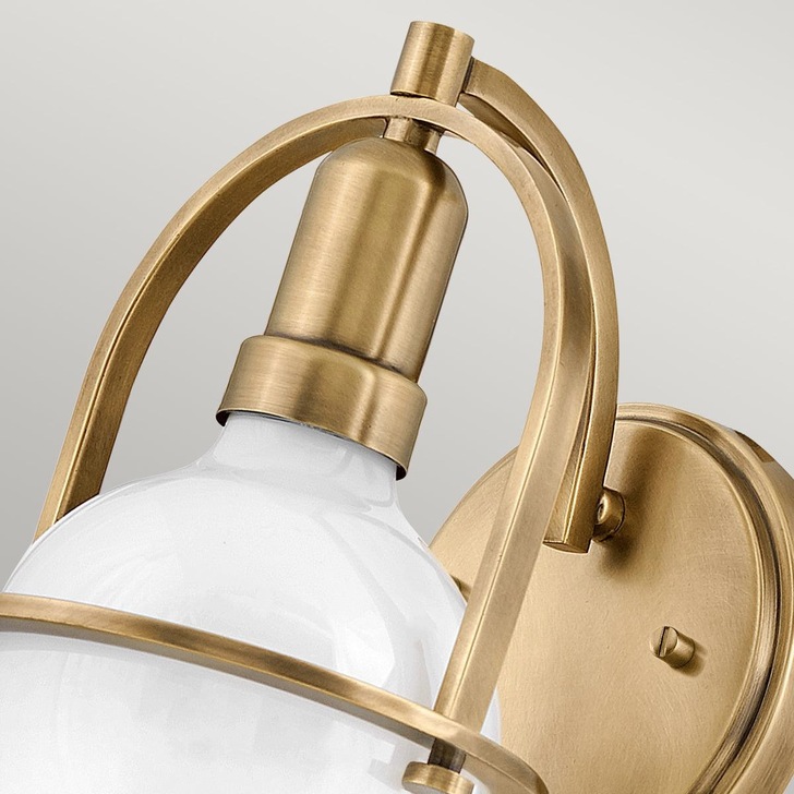 Quintiesse Somerset 1 Light Wall Light In Heritage Brass - QN-SOMERSET1-HB