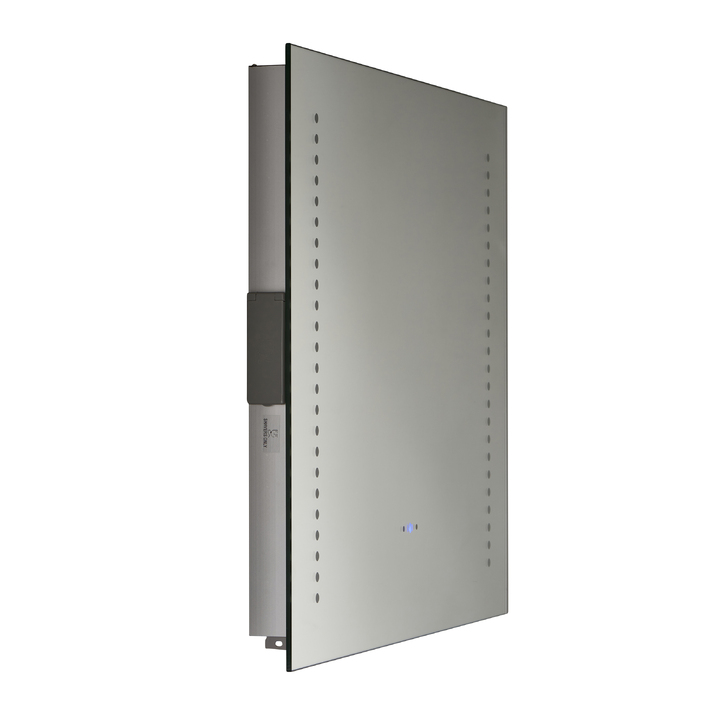 Rift Rectangular Bathroom Mirror With CCT LED Lights, Motion Sensor, Shaver Socket & Demisting Pad