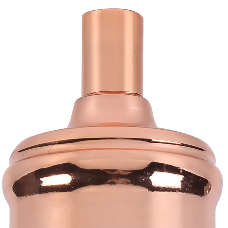 Rose Gold E27 Decorative Metal Lampholder With Cable Clamp