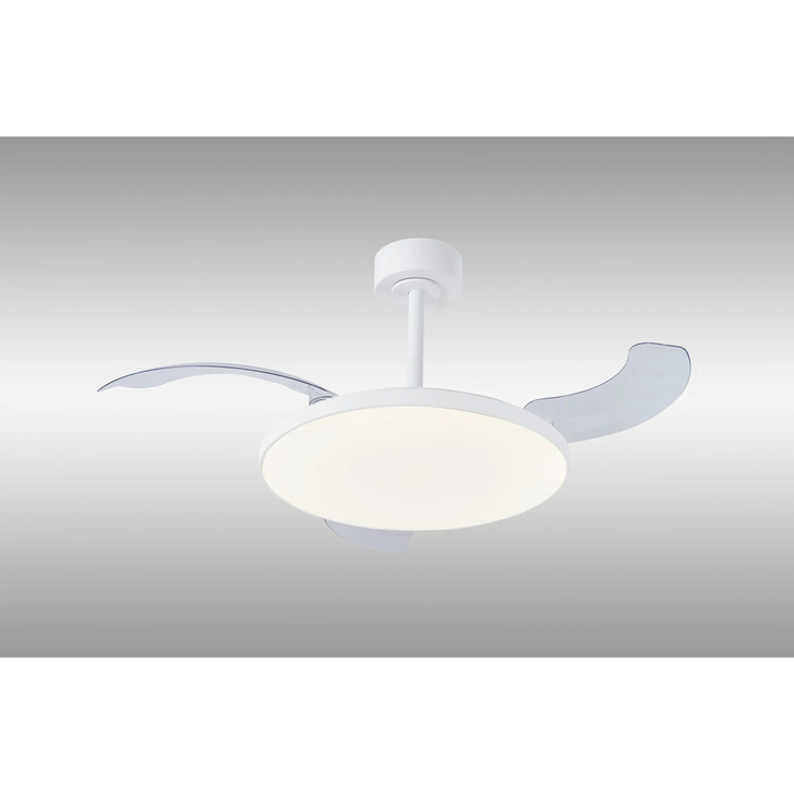 Slim Fan 50cm 50W LED Dimmable Ceiling Light With Built-In 30W DC Fan: 2700-5000K Remote Control: 3500lm: White