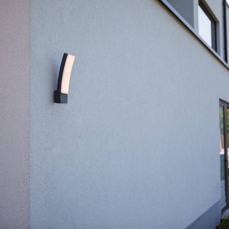 Smart Led Modern Dark Grey Exterior Wall Light - 2700K-6500K, IP54