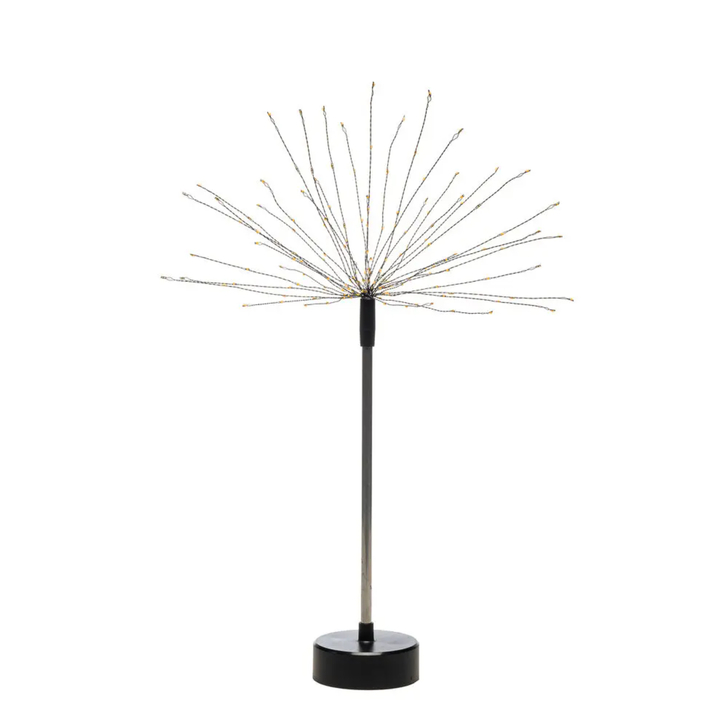 Standing Decoration 50cm Black 4 x 40 Amber Led 6H Timer B/O