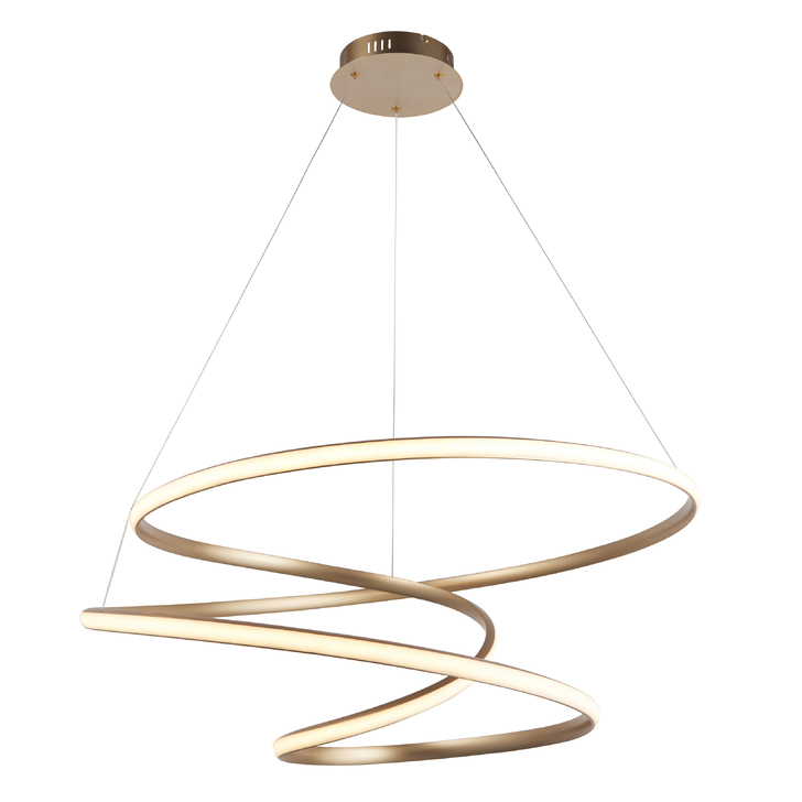 Thorlight Anakin Modern Spiral LED Pendant Gold