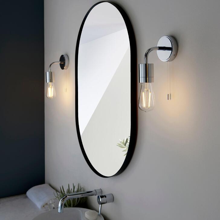 Thorlight Blair Polished Chrome Single Bathroom Wall Light - IP44