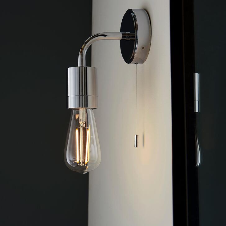 Thorlight Blair Polished Chrome Single Bathroom Wall Light - IP44