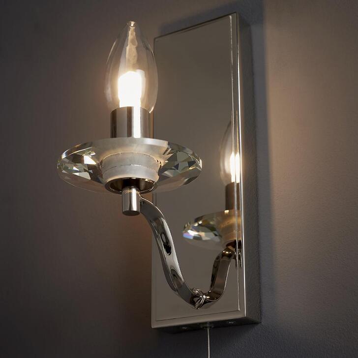 Thorlight Giana Polished Nickel Bathroom Wall Light - IP44