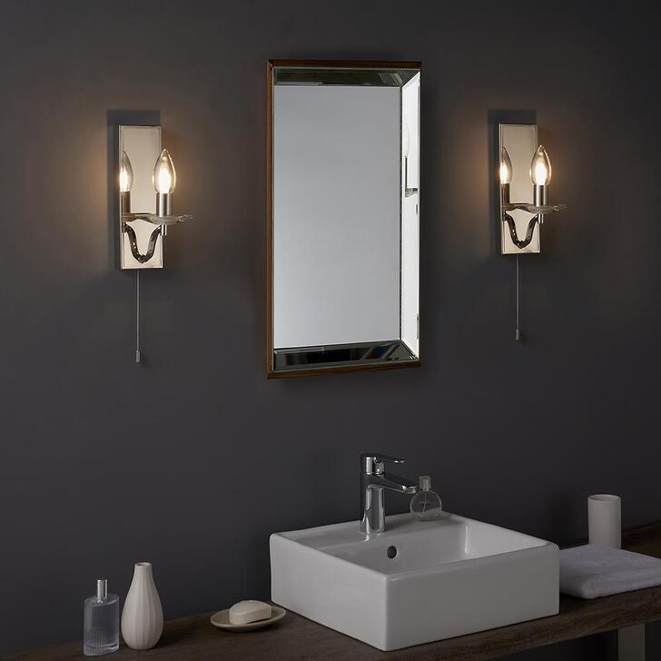 Thorlight Giana Polished Nickel Bathroom Wall Light - IP44