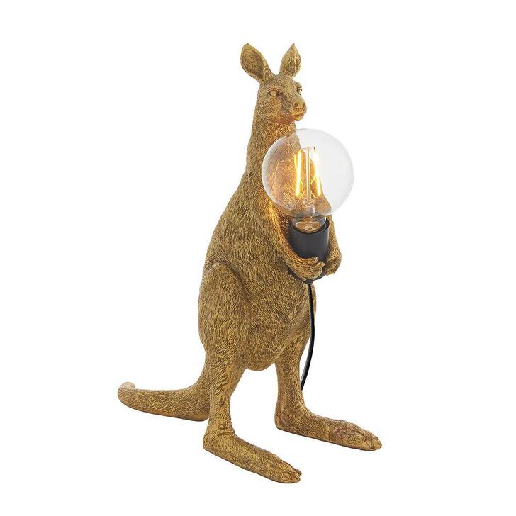 Thorlight Kiana Vintage Gold Kangaroo Table Lamp