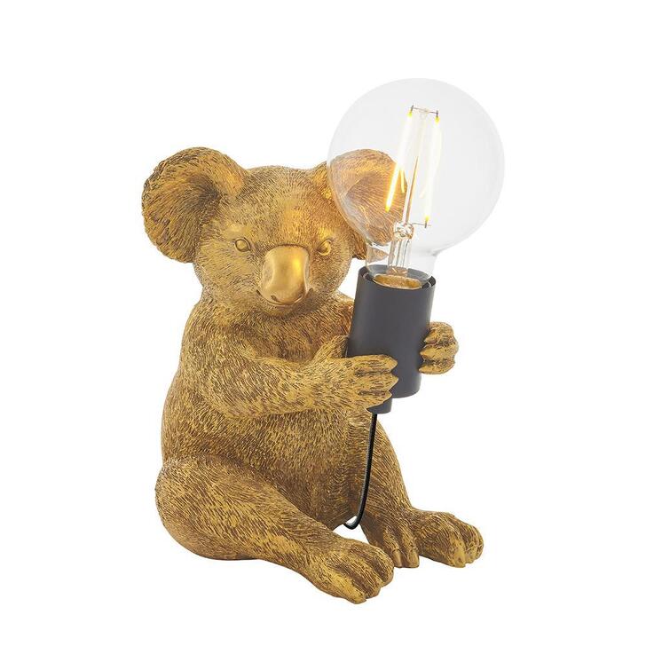 Thorlight Kiana Vintage Gold Koala Table Lamp