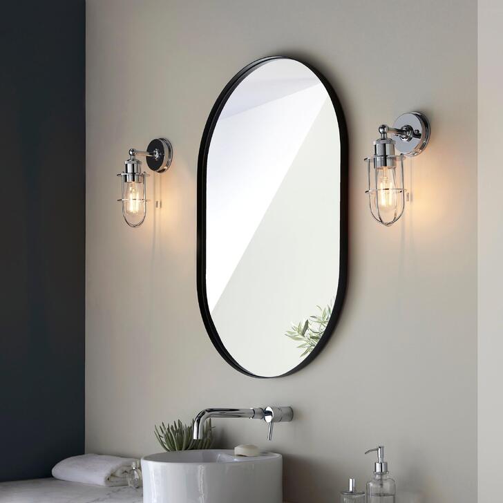 Thorlight Kinsley Polished Chrome Single Bathroom Wall Light - IP44