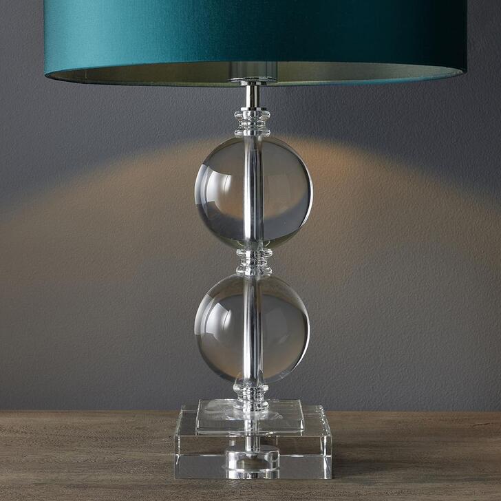 Thorlight Layla Crystal Glass Two-Sphere Table Lamp - Base Only