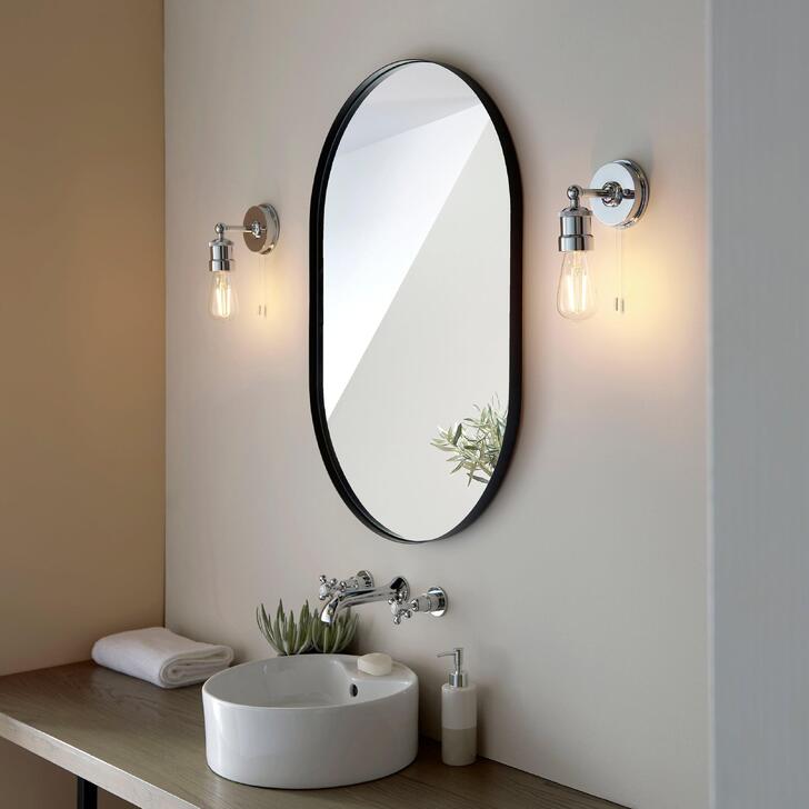 Thorlight Luca Polished Chrome Single Bathroom Wall Light - IP44