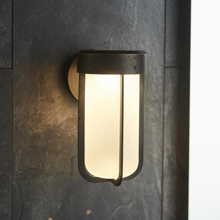 Thorlight Vada Brushed Bronze Finish LED Exterior Wall Light Complete With Frosted Glass - IP44, 2700K