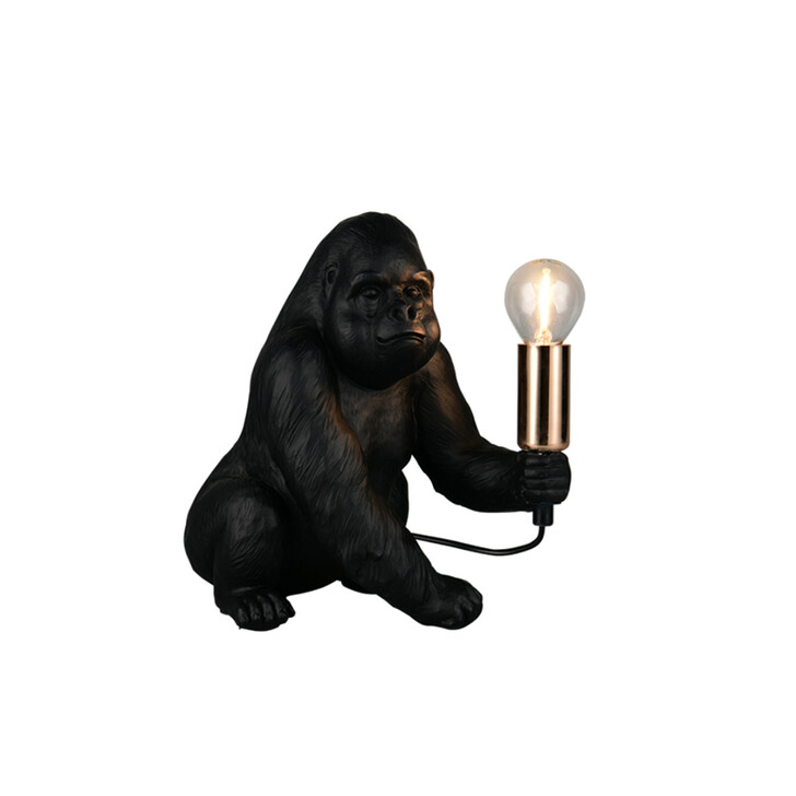Trio Lighting Kong Black Resin Table Lamp