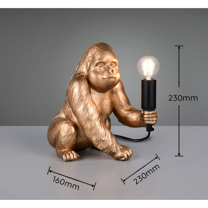 Trio Lighting Kong Gold Resin Table Lamp