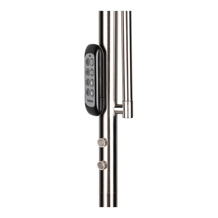 Trio Lighting Palermo Matt Nickel Mother & Child Adjustable Floor Lamp - Remote Control