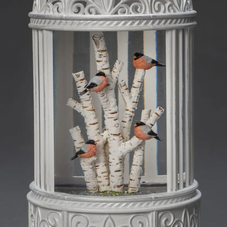 Water Lantern Bullfinches on Tree Timer 5H 3xAA USB