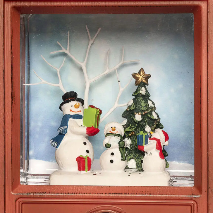 Water Lantern TV Snowmen and Tree IP20 & B/O 3 x AA