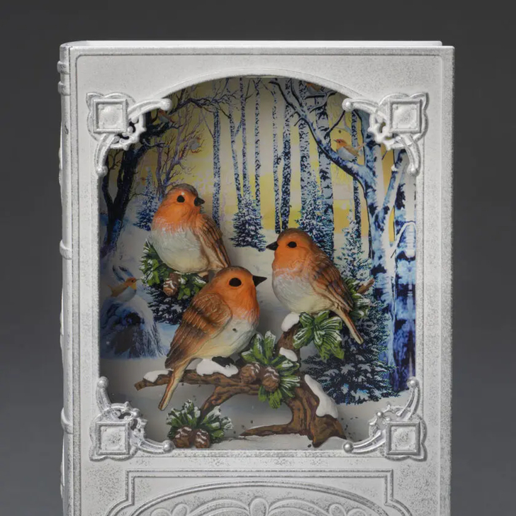 Water Lantern White Book with Robins Timer 5H 3xAA USB