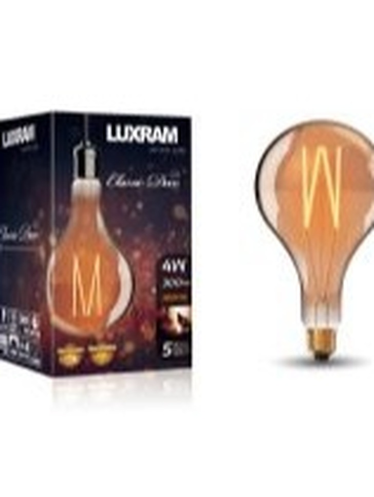 4W LED Classic Deco Gold Finish Lamp With Decorative Filament - E27, 1800K