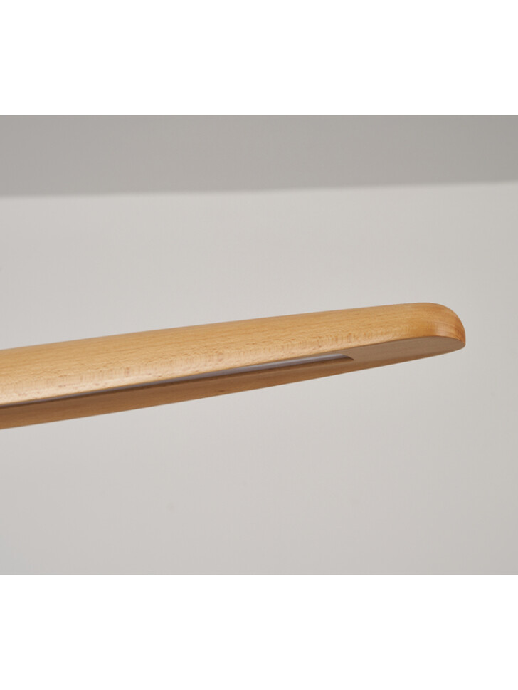 Blake Natural Beechwood 1300mm LED Linear Wooden Bar Pendant 3000K Dimmable