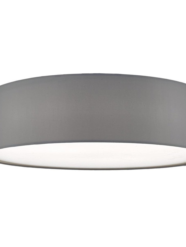 Dar Cierro CIE5039 4 Light Flush Ceiling Light In Grey With Frosted Diffuser