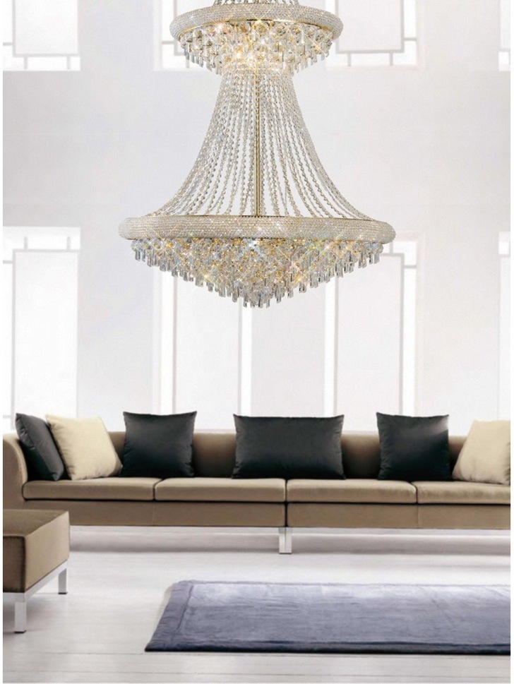 Diyas Alexandra IL32115 French Gold 37 Light Crystal Chandelier