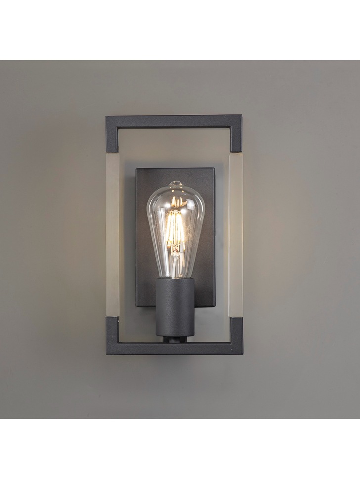 Diyas IL32855 Canto Graphite Single Wall Light