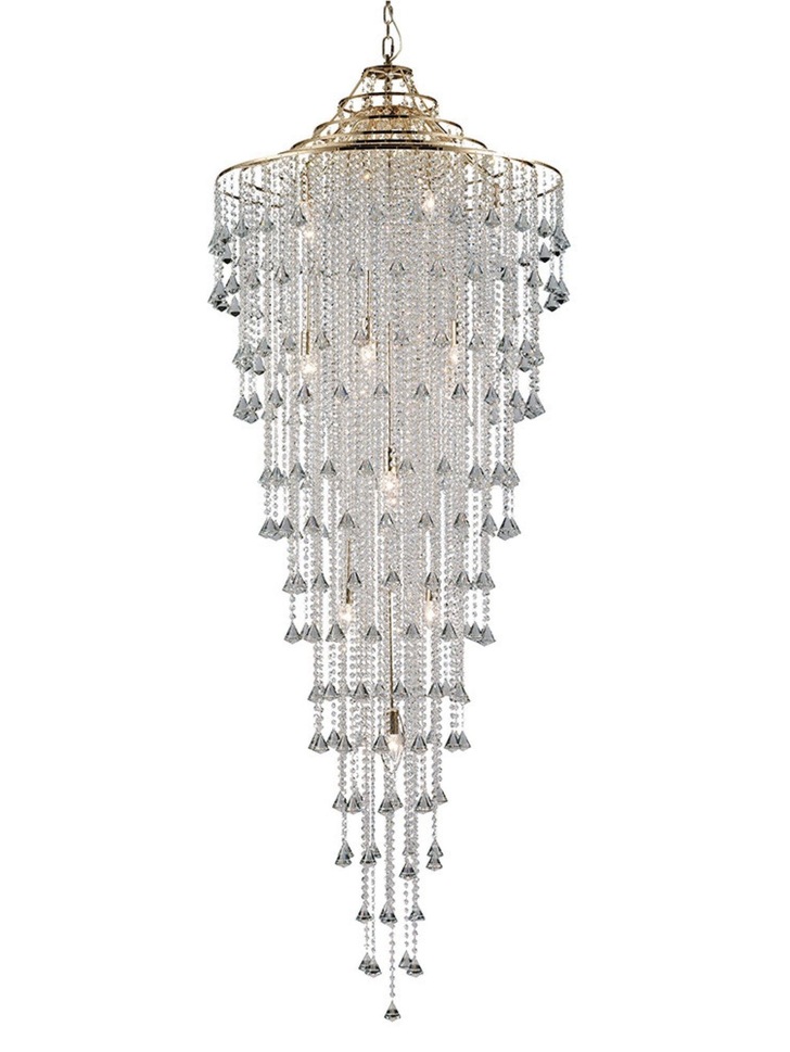 Diyas Inina IL32776 French Gold 15 Light Crystal Pendant