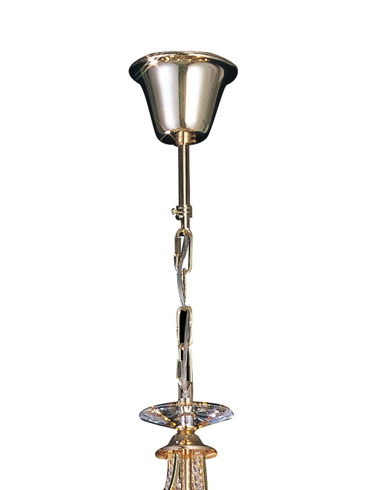 Diyas Torino IL30328 French Gold 8 Light Crystal Chandelier