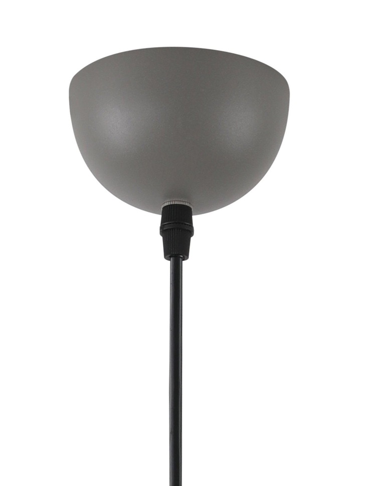 Idolite Alperton Sand Grey/Satin Nickel/White Single Pendant