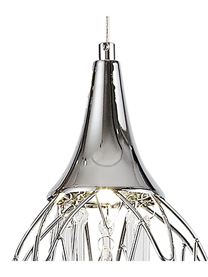 Idolite Alps Polished Chrome Finish Single Pendant