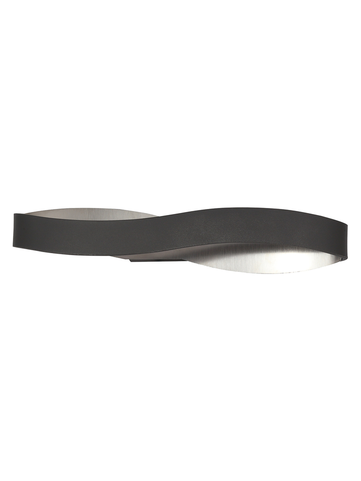 Idolite Altar Anthracite/Polished Chrome Led Wall Light - 3000K