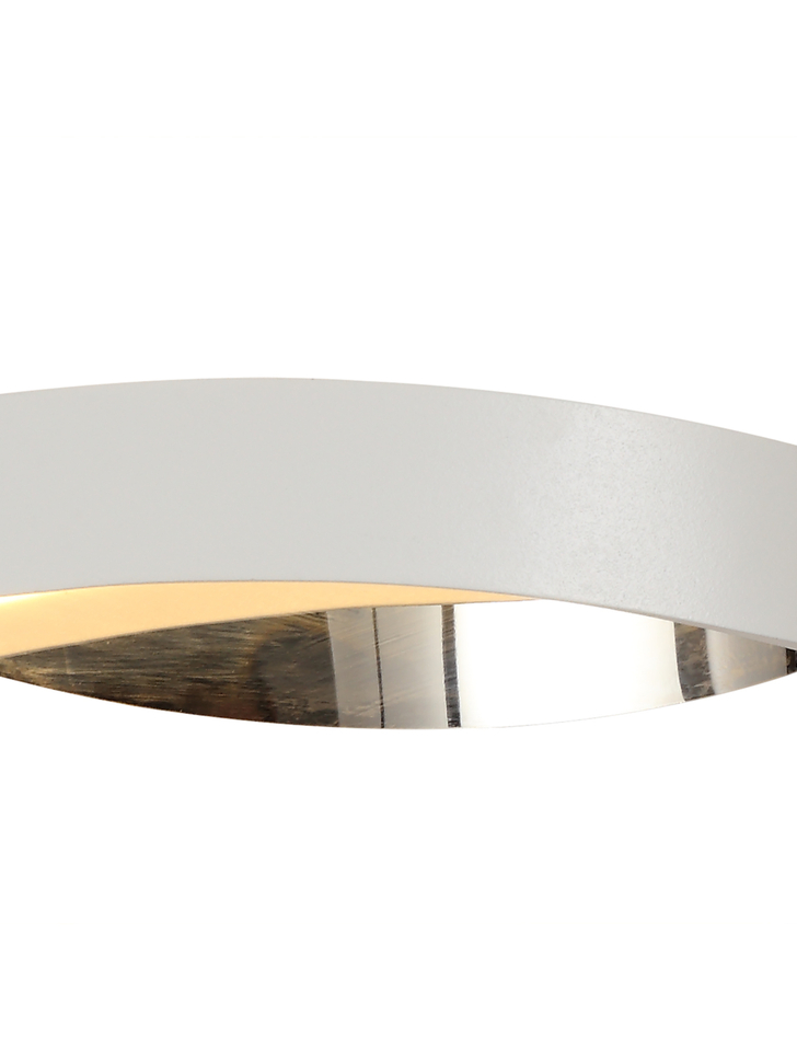 Idolite Altar White/Polished Chrome Led Wall Light - 3000K