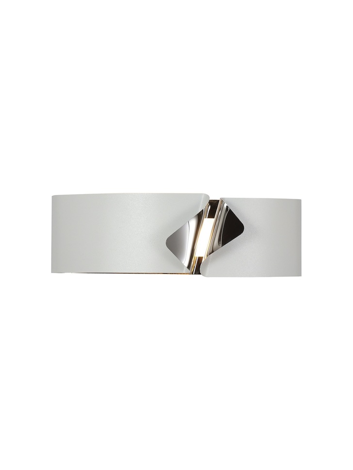 Idolite Ampato White/Polished Chrome Led Wall Light - 3000K