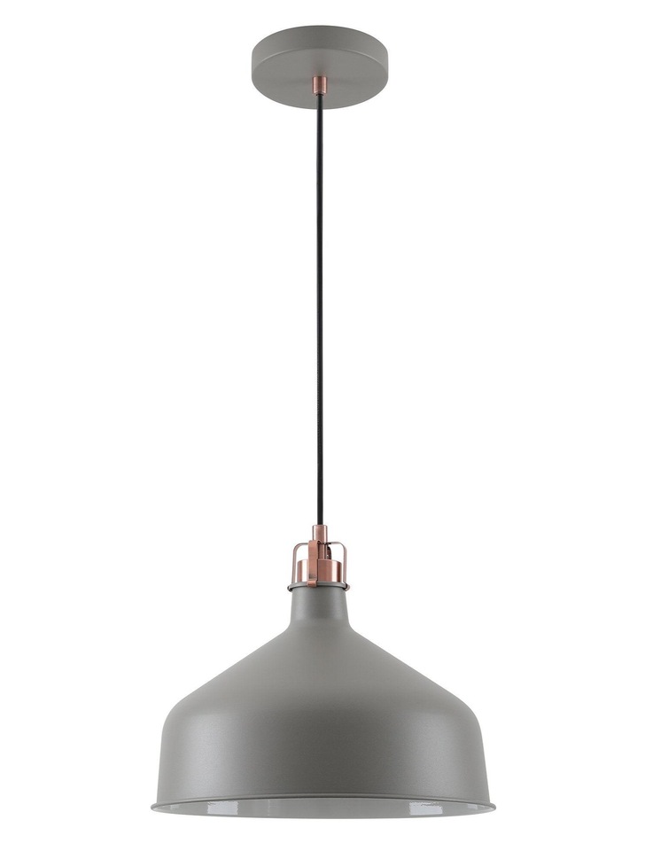 Idolite Blackwall Sand Grey/Copper Large Single Pendant