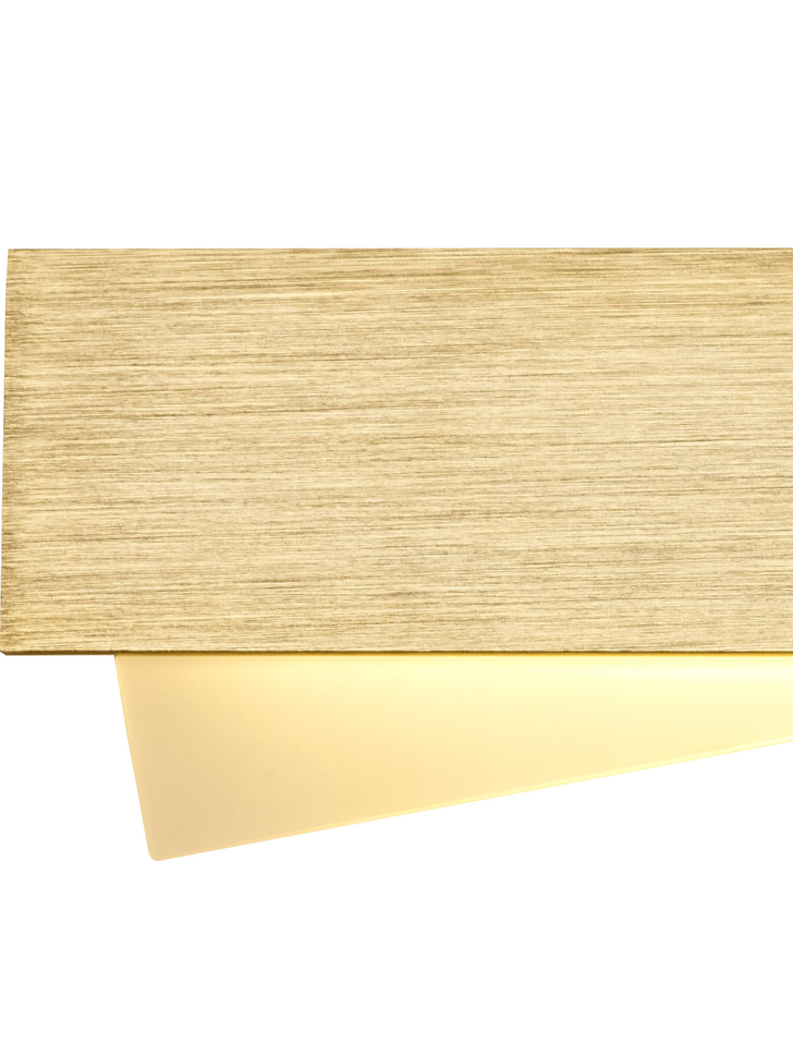 Idolite Embankment Brushed Gold Led Wall Light - 3000K