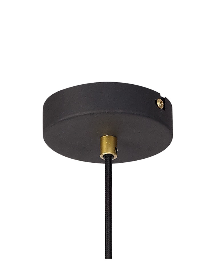 Idolite Fairlop Sand Black/Painted Gold Large Single Pendant Light