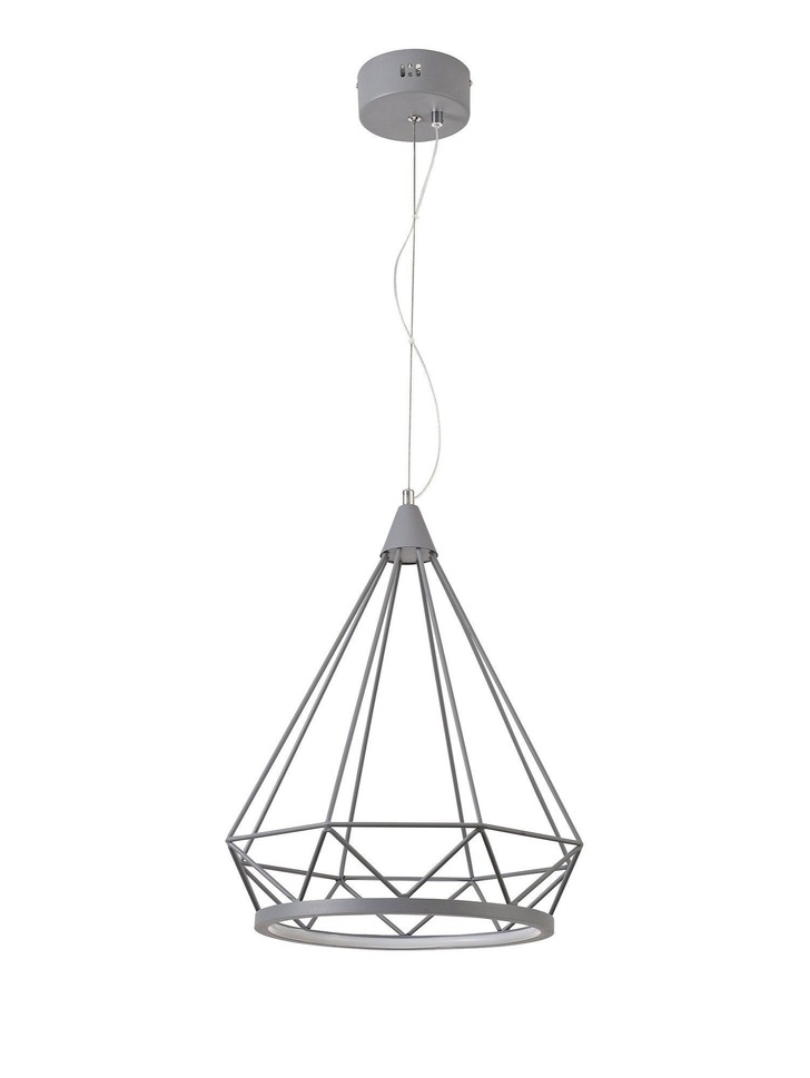 Idolite Halti Matt Grey Large Led Pendant - 3700K