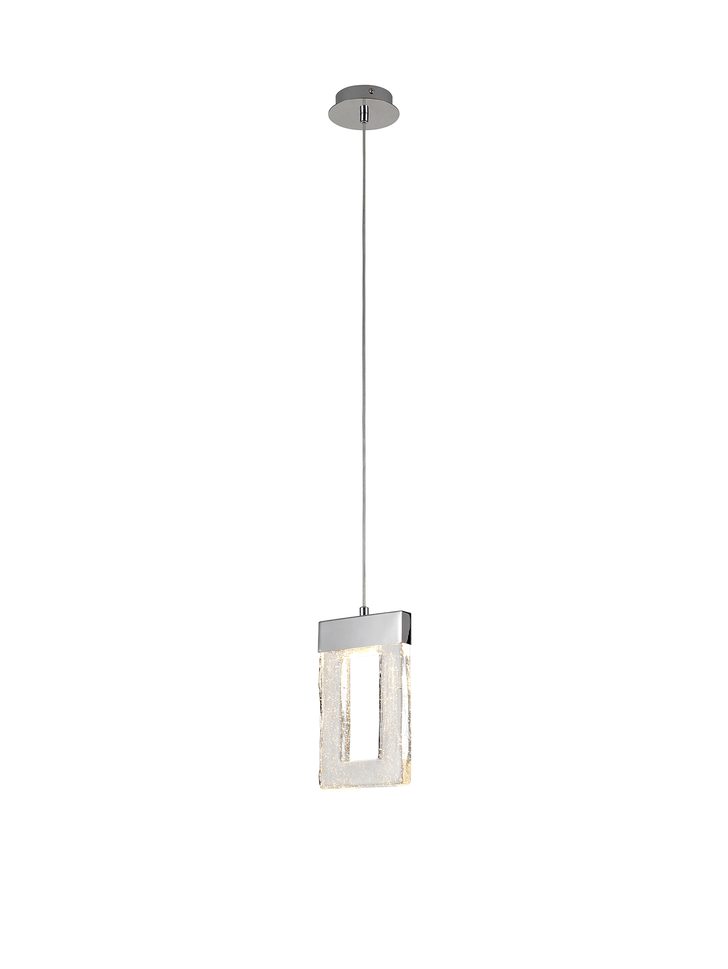 Idolite Karoma Polished Chrome LED Single Pendant Light - 3000K