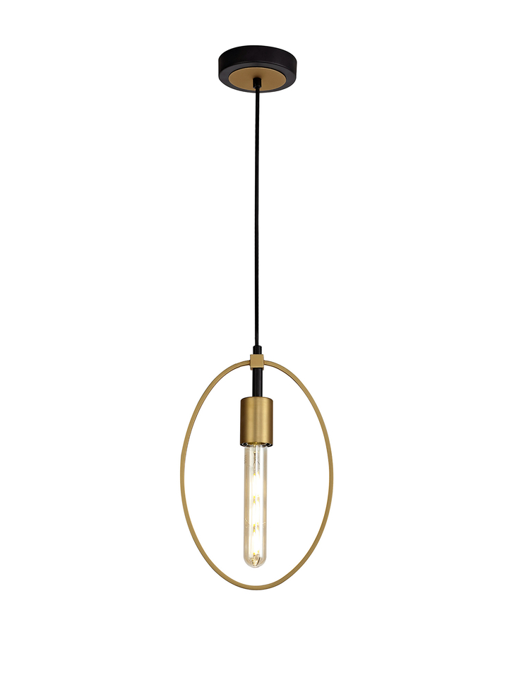 Idolite Kneiff Matt Gold/Black Small Single Pendant