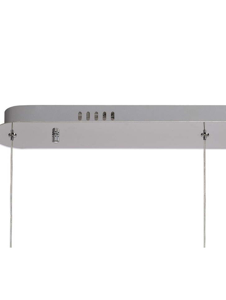 Idolite Limehouse Polished Chrome/Crystal Led 3 Light Linear Pendant - 3000K