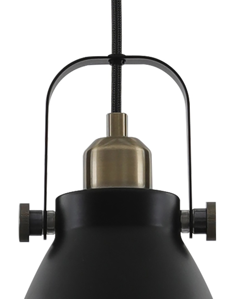 Idolite Maglic Matt Black/Antique Brass/Khaki 3 Light Island Light